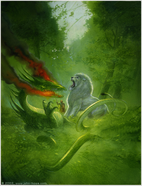 Yvain Rescues the Lion