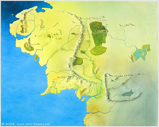 The Map of Middle-Earth