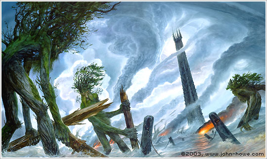 The Ents Destroy Isengard