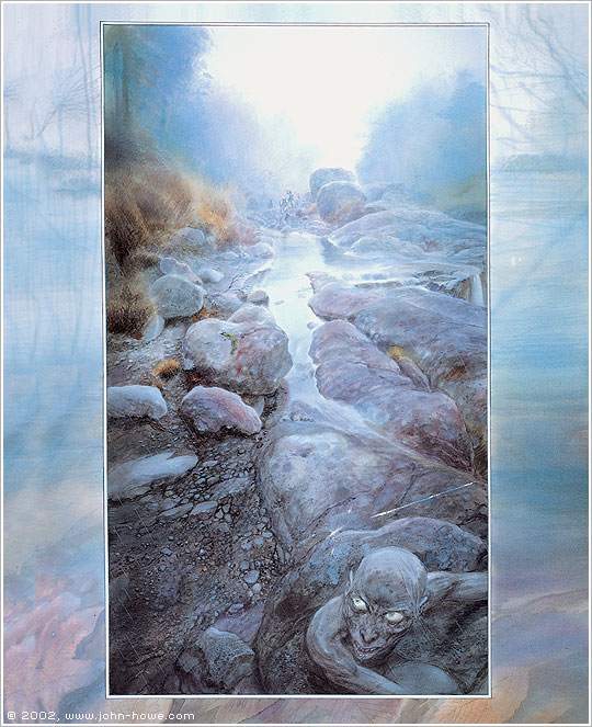 Gollum Flees the Elves of Mirkwood