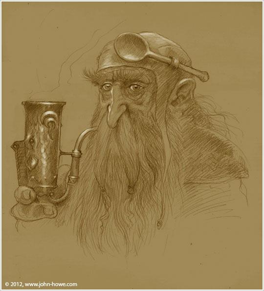 Pipe-smoking Dwarf