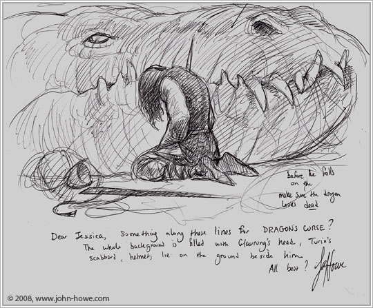 Dragon's Curse - first sketch