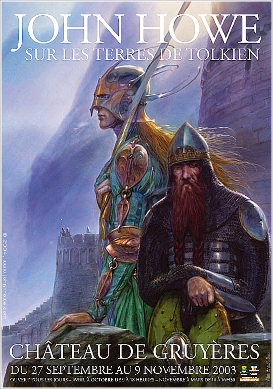 Tolkien Exhibition poster in Gruyères