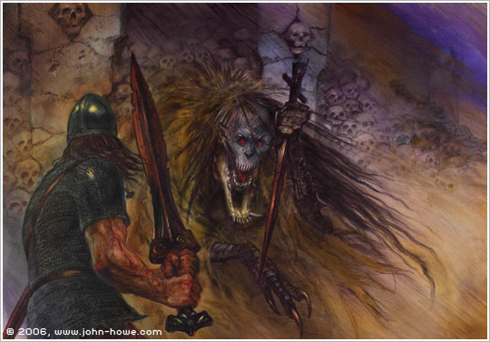Beowulf Battles Grendel's Mother