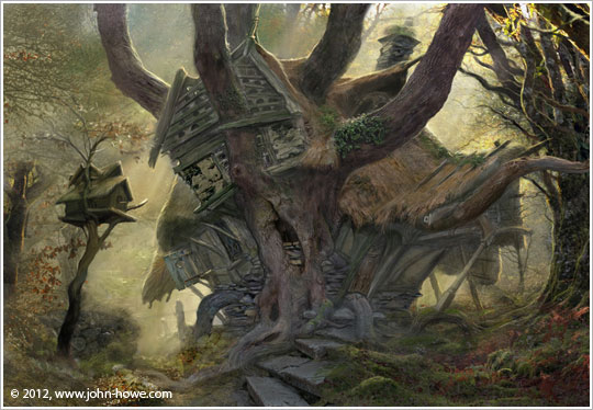 John Howe :: Illustrator - Portfolio :: Home / From Hobbiton to