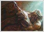 Beowulf Battles Grendel