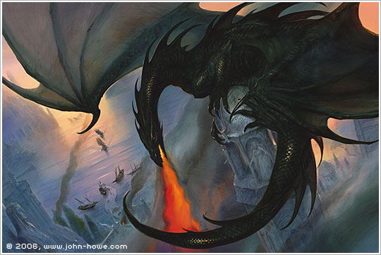 The Black Wyrm at  Mithlond